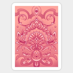 blush pink mandala pattern Sticker